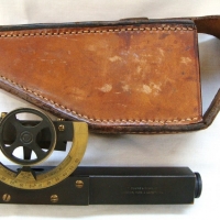 1920s Brass Clinometer in leather case by T Cooke & Sons London - Sold for $73 - 2015