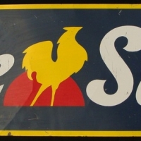 1980's coloful tin advertising sign for 'THE SUN' - Sold for $92 - 2015