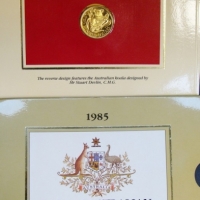 1985 Uncirculated $200 gold coin in original packaging - Sold for $464 - 2015