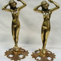 2 x Brass reproduction DIANA Figurines - Sold for $30 - 2015