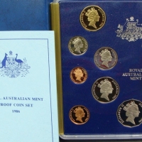 Australian 1986 Proof coin set - Sold for $30 - 2015