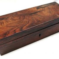 Rosewood box - c1900 - Sold for $37 - 2015