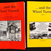 2 x Volume softcover books and the wheel turned  the history of Australian Oil and motorcycle, car companies company - Sold for $85 - 2015