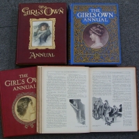 4 x Vintage The GIRLS OWN Annuals - front covers with colour plates inc Harrison Fisher Girls - Sold for $30 - 2015