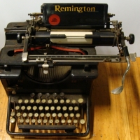 Heavy black Remington Standard 12 typewriter - Sold for $140 - 2015