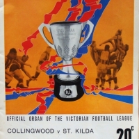 1966 VFL Grand Final Football Record St Kilda vs Collingwood - the last game they won - Sold for $201 - 2015