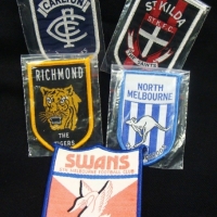 5 x VFL Patches incl Carlton, St Kilda football clubs , etc - Sold for $37 - 2015