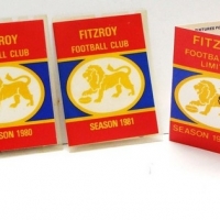 Group of VFL Fitzroy Football Club membership tickets 1979-1983 - Sold for $37 - 2015