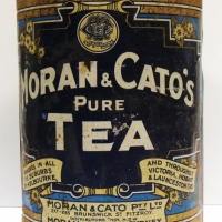c1910 Very large Moran & Cato Tea tin  -  12 pound - Sold for $73 - 2015