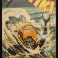 Mounted vintage DAYBILL movie poster - KON-TIKI - fab images - Sold for $30