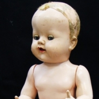 1950s Hard Plastic Pedigree Walker doll - 54cm high with sleep eyes & open moth - Sold for $24 - 2015
