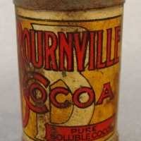 Cadbury Bourneville Cocoa miniature sample tin for Royal Melbourne Show - approx h 45cm - Sold for $37 - 2015