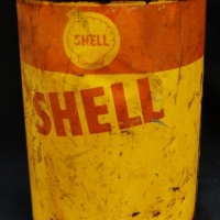 2 x Pces - vintage Shell tin, R Harrison & Sons tin advertising sign - Sold for $24 - 2015