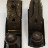 2 x Vintage wood planes - Bailey 14 , Stanley No 4 12 Wood Plane - Sold for $61 - 2015