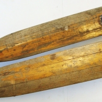 2 x large vintage wooden oars by Umaco Products Mitcham - Sold for $30 - 2015