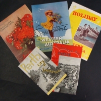 Group lot vintage WA & PERTH ephemera incl brochures, Wildflowers of Western Australia, Holiday guide etc - Sold for $49 - 2015