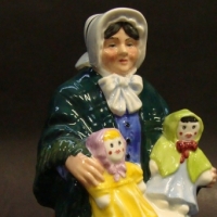 Royal Doulton Figurine - The Rag Doll Seller - HN 2944, 18cms - Sold for $85 - 2015
