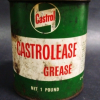 Vintage CASTROL Castrolease Grease tin - 1 Pound - Sold for $49 - 2015
