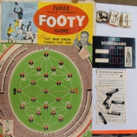 Vintage TARAX Footy board game - card board & tokens in original paper packaging - Sold for $122 - 2015