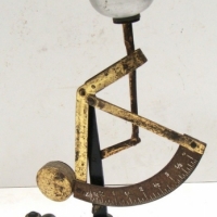 c1900 arc lever scales with small egg cup - Sold for $34 - 2015