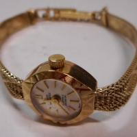 9ct Gold Swiss Empress ladies cocktail watch with pretty  mesh bracelet - 21 jewels, Incabloc -  c1960s - Sold for $171 - 2015