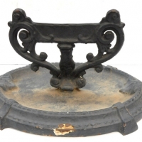 Vintage style cast iron boots scraper - painted black - Sold for $24 - 2015