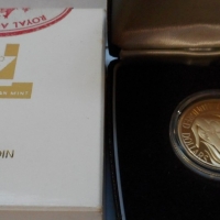Mint Royal Australian Mint 1986 $200 Proof Coin - 22ct gold, 10grams, in original box - Sold for $439 - 2015