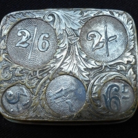 c1900 splated sovereign & coin holder - Sold for $73 - 2015