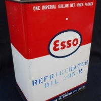Vintage ESSO oil tin - one Imperial Galloon, g cond - Sold for $110 - 2015