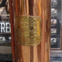 Vintage copper & brass Simplex fire extinguisher - Sold for $85 - 2015
