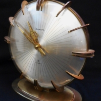 1950's gilt Europa footed clock - Sold for $79 - 2015