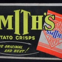 Vintage Smiths Crisps POS cardboard freestanding sign - The Original and Best - Sold for $232 - 2015
