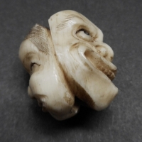 Japanese ivory Oni character ojime bead - Sold for $73 - 2015