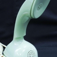 Retro ERICSON LM Ericaphon TELEPHONE - Pale Green colour, w Cord - Sold for $116 - 2015