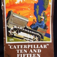 c 1929 Caterpillar Ten and Fifteen Tractors catalogue with fab illustrations, cross-sections, etc Published by William Adams & Company, Sy - Sold for $110 - 2015