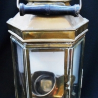 Vintage brass nautical lantern by Holder Stroud - Sold for $183 - 2015