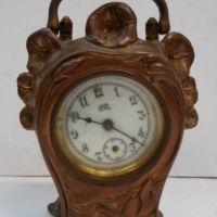 Art Nouveau Boudoir clock by Jennings Brothers USA - Sold for $49 - 2015
