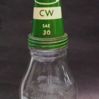 Castrol Wakefield  Motor Oil Embossed bottle and SAE 30 pourer top - Sold for $232 - 2015