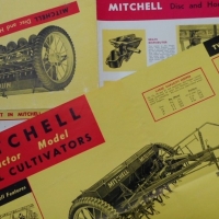 2 x Mitchell disc and hoe drill cultivator brochures circa 1950s - Sold for $27 - 2015