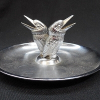 Vintage chrome Safe-Tee Way ash tray with twin kookaburra figures - Sold for $24 - 2015