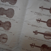 Violin and Cello catalogue from Lyons 256 Bourke St Melbourne incl Colin Mezin Violins circa 1920s - Sold for $104 - 2015