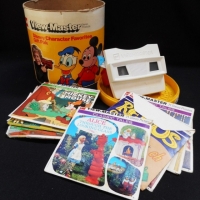 Boxed vintage GAF View-Master with mixed slides inc - Disney, World of Science, Cartoon Favourites, etc - Sold for $49 - 2015