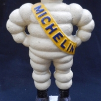 Heavy cast iron Michelin man figure -  26.5cm tall - Sold for $49 - 2015