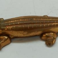 Vintage brass crocodile nut cracker - Sold for $37 - 2015