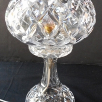 Cut crystal Boudoir mushroom lamp - Sold for $110 - 2015