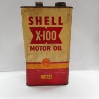 Vintage Shell X-100 Motor Oil tin - Sold for $49 - 2015