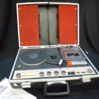 1970s 3 in one portable Stereo NationalPanasonic radio, phonograph and tape deck - Sold for $55 - 2015