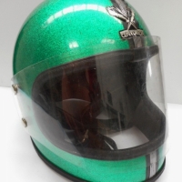 Centurion green glitter helmet, made in England by Thetford, size 58 - Sold for $37 - 2015