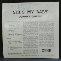 SIGNED 12 Johnny O'Keefe LP record - She's My Baby - LeedonFestival label - signed to back cover Best wishes, Johnny O'Keefe - Sold for $73 - 2015