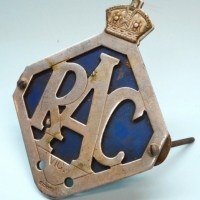 1950s RAC Vic badge in chrome made by Stokes Melbourne - Sold for $43 - 2015